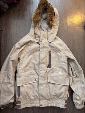 Volcom Thermonite Snowboard Ski Jacket Powder Skirt XS